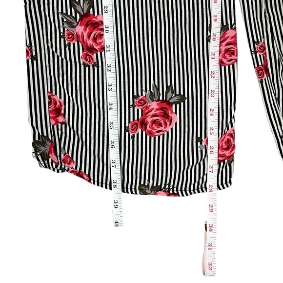 Joe B Black and White Floral Wide Leg Pants - Picture 6 of 11